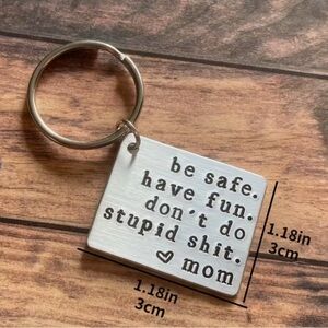 Engraved Keychain with Heartfelt Message